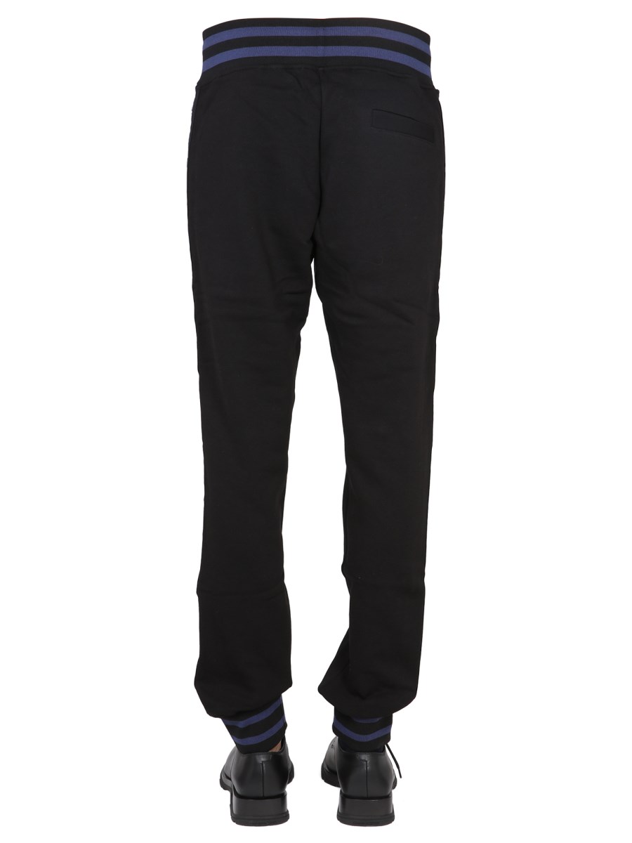 VERSACE JEANS COUTURE PANTALONE JOGGING IN COTONE CON ELASTICO
