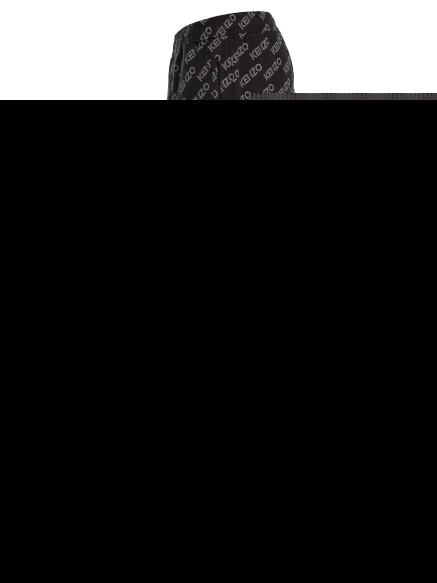 KENZO PANTALONE JOGGING IN COTONE CON MONOGRAM LOGO