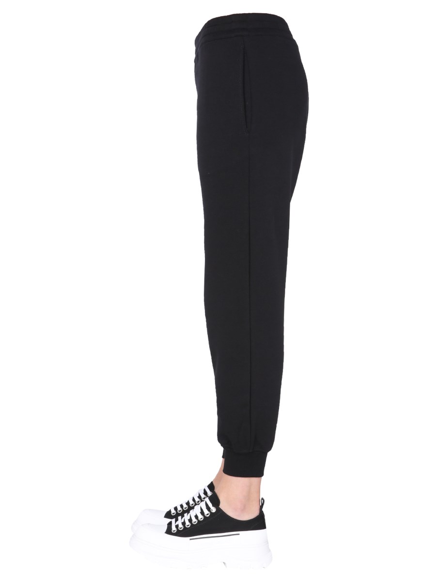 ALEXANDER McQUEEN PANTALONE JOGGING IN COTONE CON STAMPA LOGO