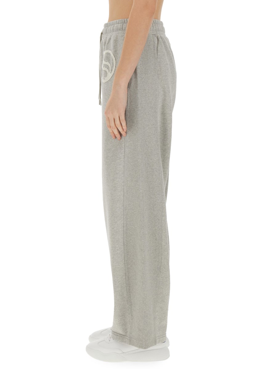 STELLA McCARTNEY PANTALONE JOGGING IN FELPA DI COTONE CON LOGO