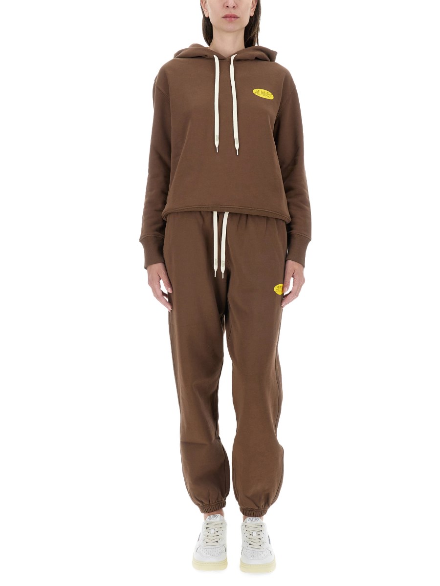 AUTRY PANTALONE JOGGING IN FELPA DI COTONE CON LOGO