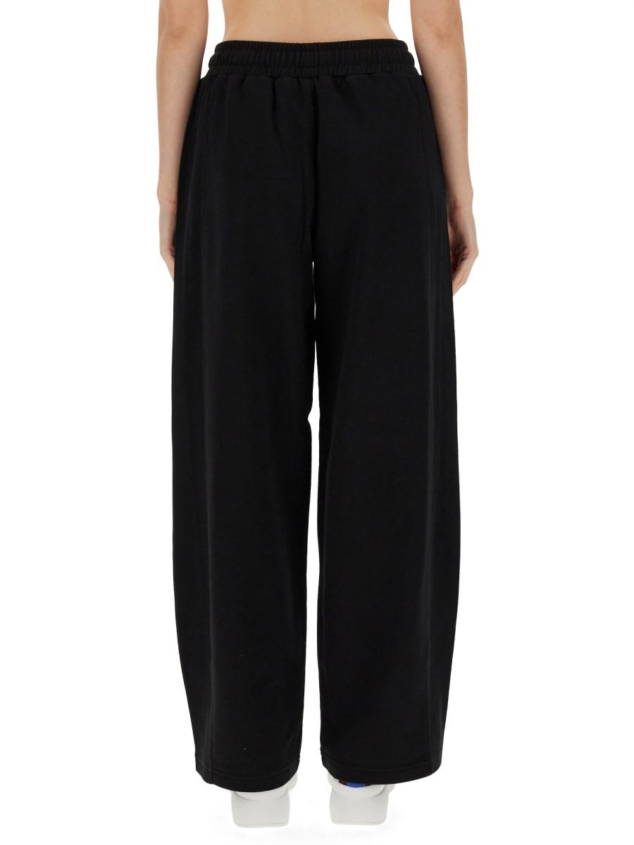 STELLA McCARTNEY PANTALONE JOGGING IN FELPA DI COTONE CON PATCH LOGO