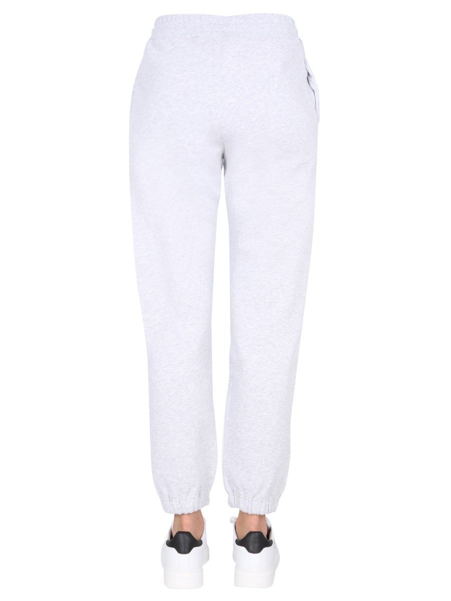 MSGM PANTALONE JOGGING IN FELPA DI COTONE CON STAMPA LOGO LETTERING
