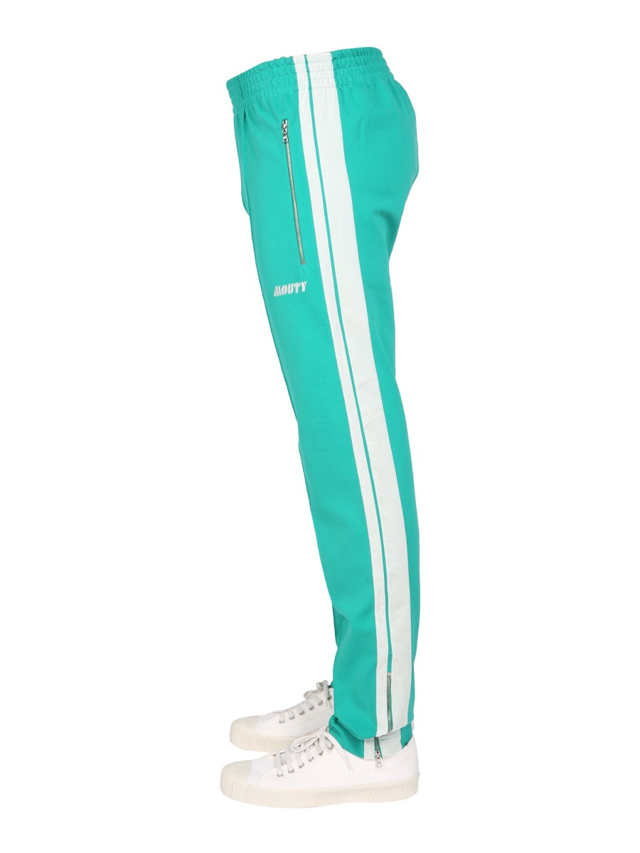 MOUTY PANTALONE JOGGING IN MISTO VISCOSA CON RICAMO LOGO