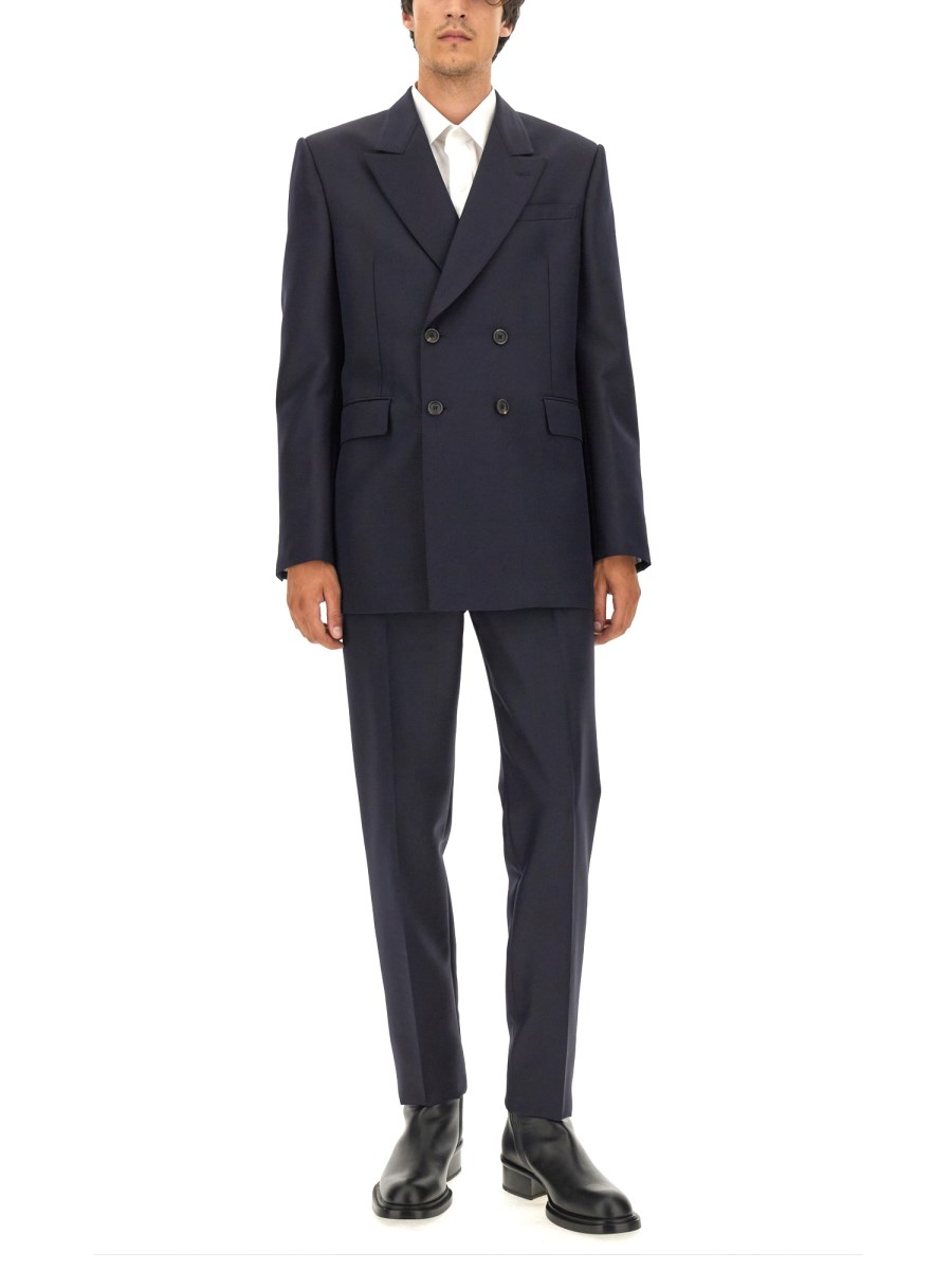 ALEXANDER McQUEEN PANTALONE SARTORIALE A SIGARETTA IN LANA