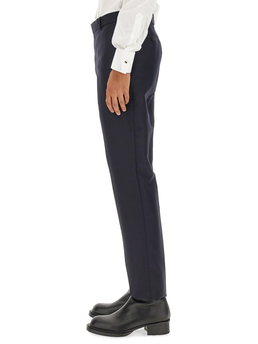 ALEXANDER McQUEEN PANTALONE SARTORIALE A SIGARETTA IN LANA
