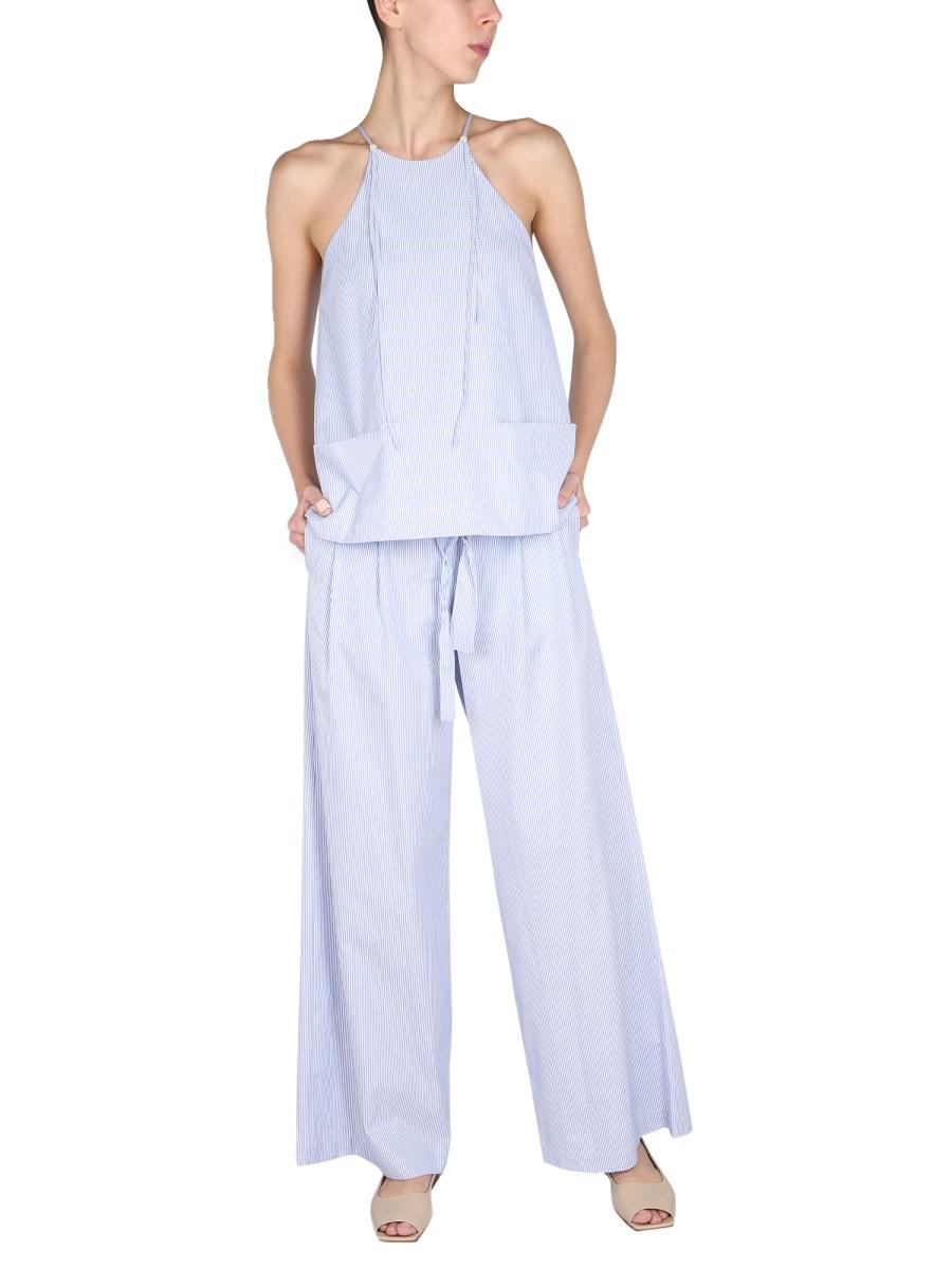 JEJIA PANTALONE SOPHIE IN COTONE CON MOTIVO A RIGHE