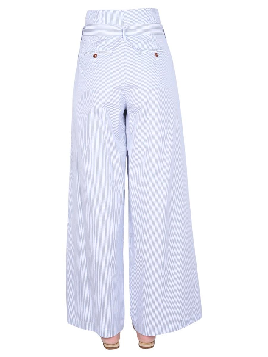 JEJIA PANTALONE SOPHIE IN COTONE CON MOTIVO A RIGHE