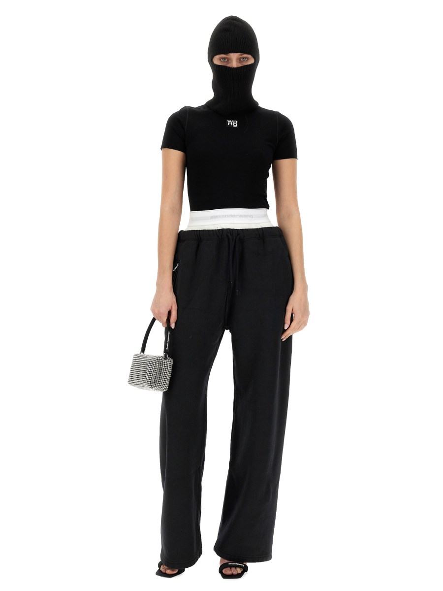 ALEXANDERWANG.T PANTALONE SPORTIVO CON BOXER CON LOGO
