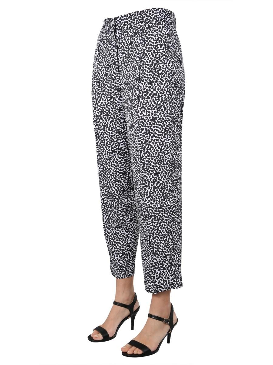 MICHAEL BY MICHAEL KORS PANTALONE STRAIGHT FIT CON STAMPA LEOPARDATA
