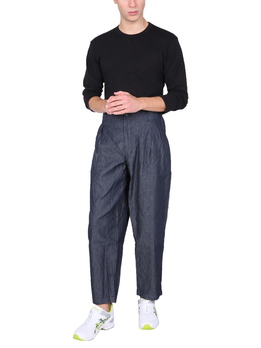 COMME DES GARCONS SHIRT PANTALONE STRAIGHT FIT IN DENIM DI COTONE