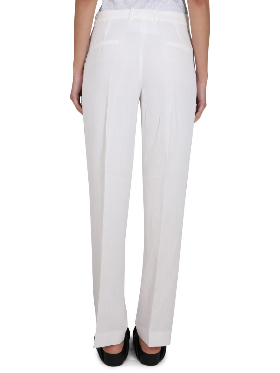 FABIANA FILIPPI PANTALONE STRAIGHT FIT IN MISTO LINO