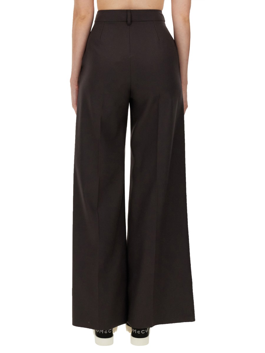 STELLA McCARTNEY PANTALONE SVASATO IN LANA SOSTENIBILE