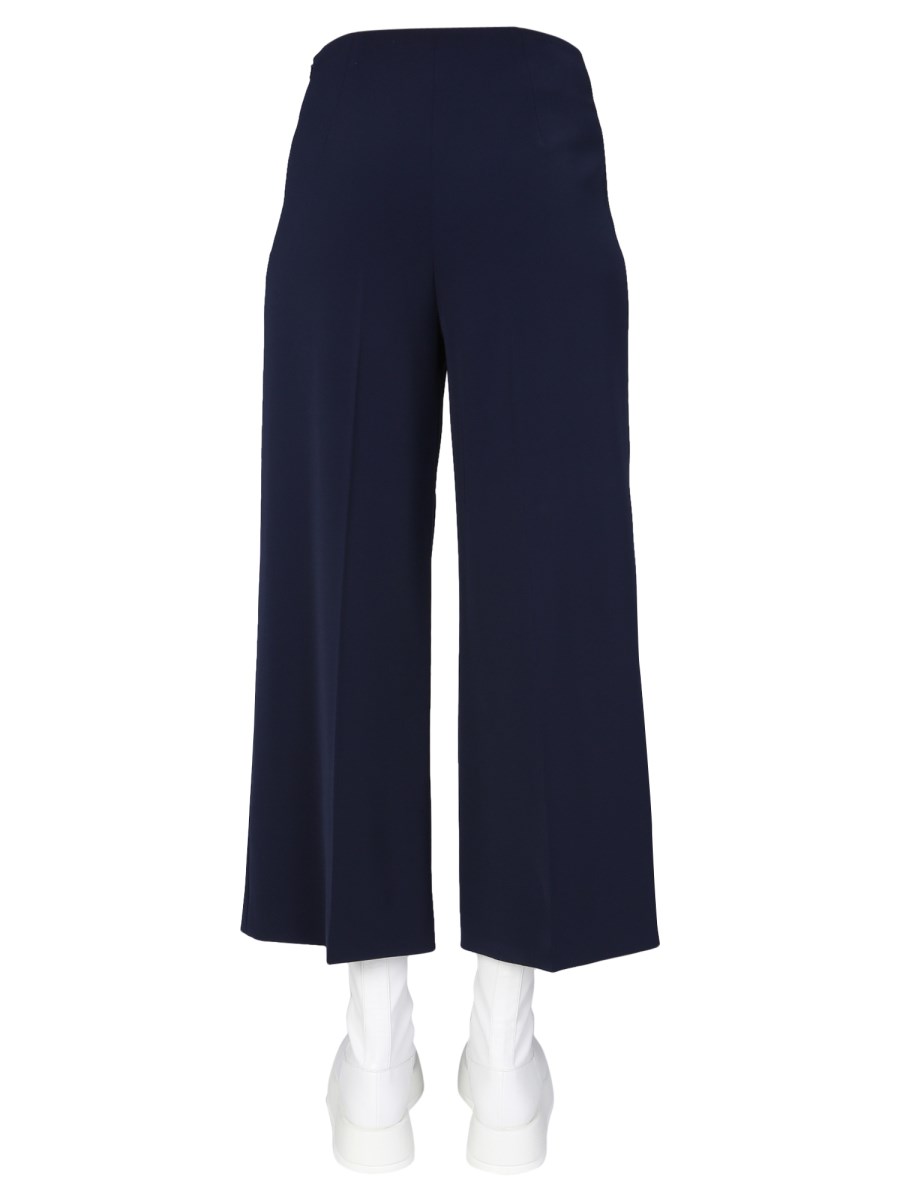 BOUTIQUE MOSCHINO PANTALONE WIDE LEG CON BOTTONI LOGATI