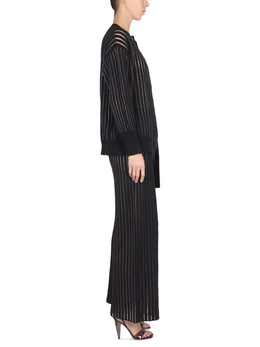 FABIANA FILIPPI PANTALONE WIDE LEG IN FILATO DI COTONE