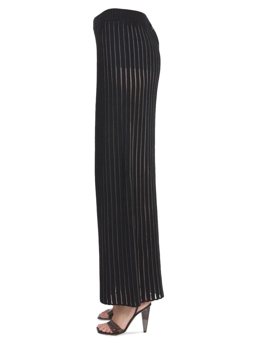 FABIANA FILIPPI PANTALONE WIDE LEG IN FILATO DI COTONE