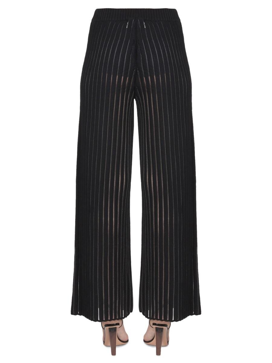 FABIANA FILIPPI PANTALONE WIDE LEG IN FILATO DI COTONE