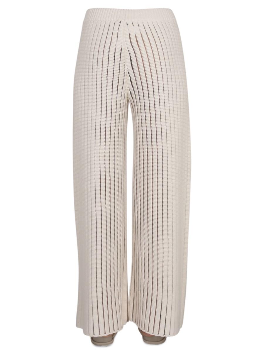 FABIANA FILIPPI PANTALONE WIDE LEG IN FILATO DI COTONE