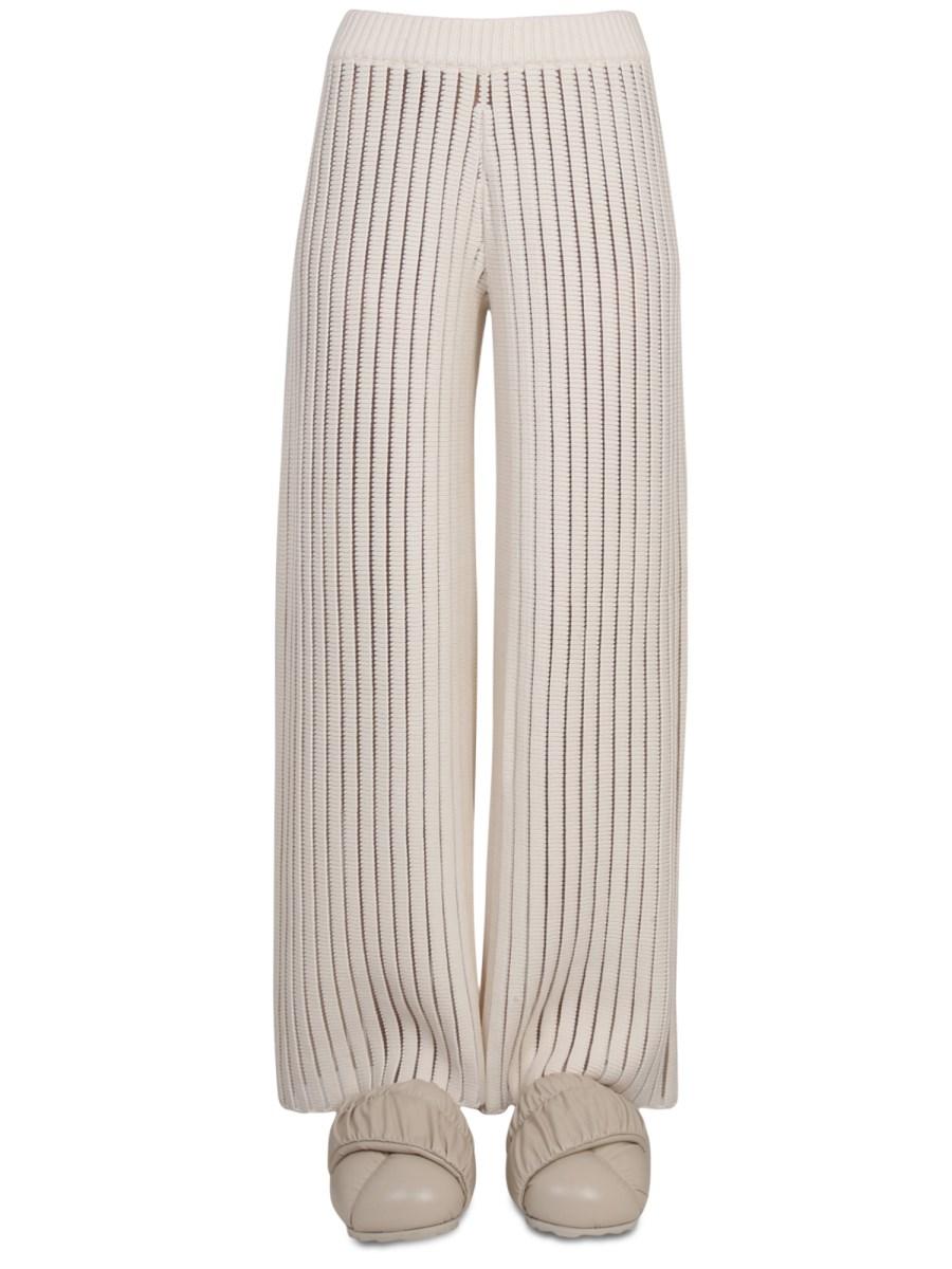 FABIANA FILIPPI PANTALONE WIDE LEG IN FILATO DI COTONE