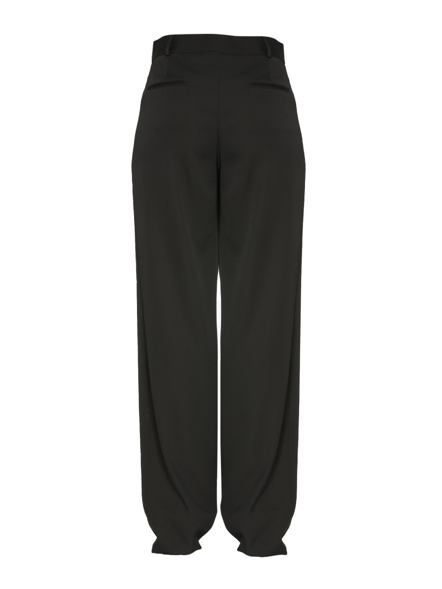 SAINT LAURENT PANTALONECON PIEGA IN GRAIN DE POUDRE