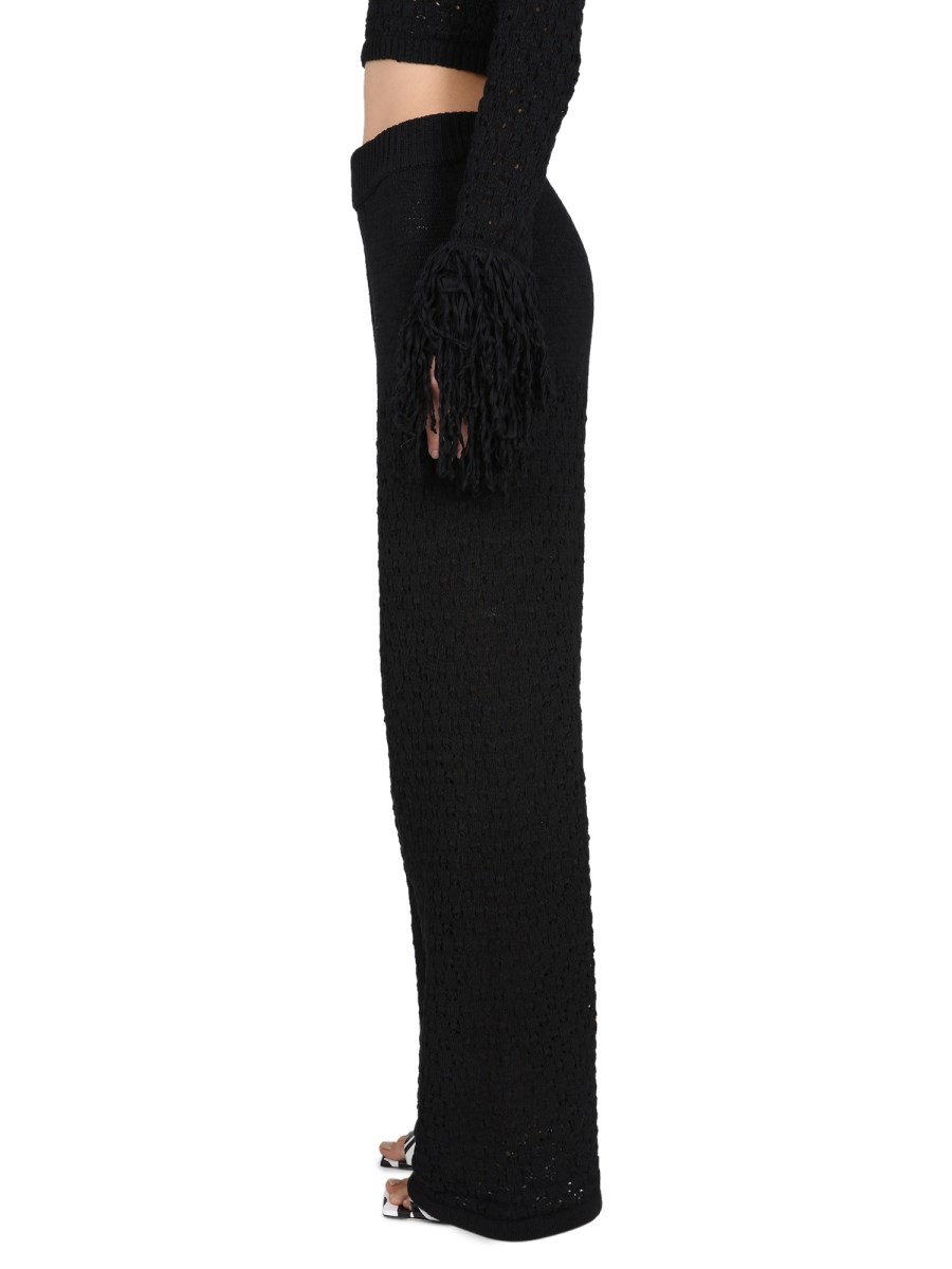 ROTATE BIRGER CHRISTENSEN PANTALONI IN MAGLIA STRUTTURATA