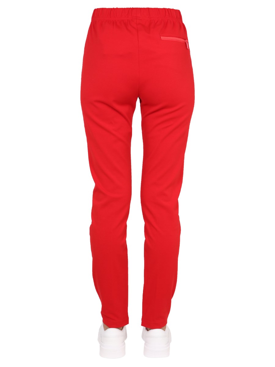DOLCE & GABBANA PANTALONI IN PUNTO STOFFA CON STAMPA LOGO