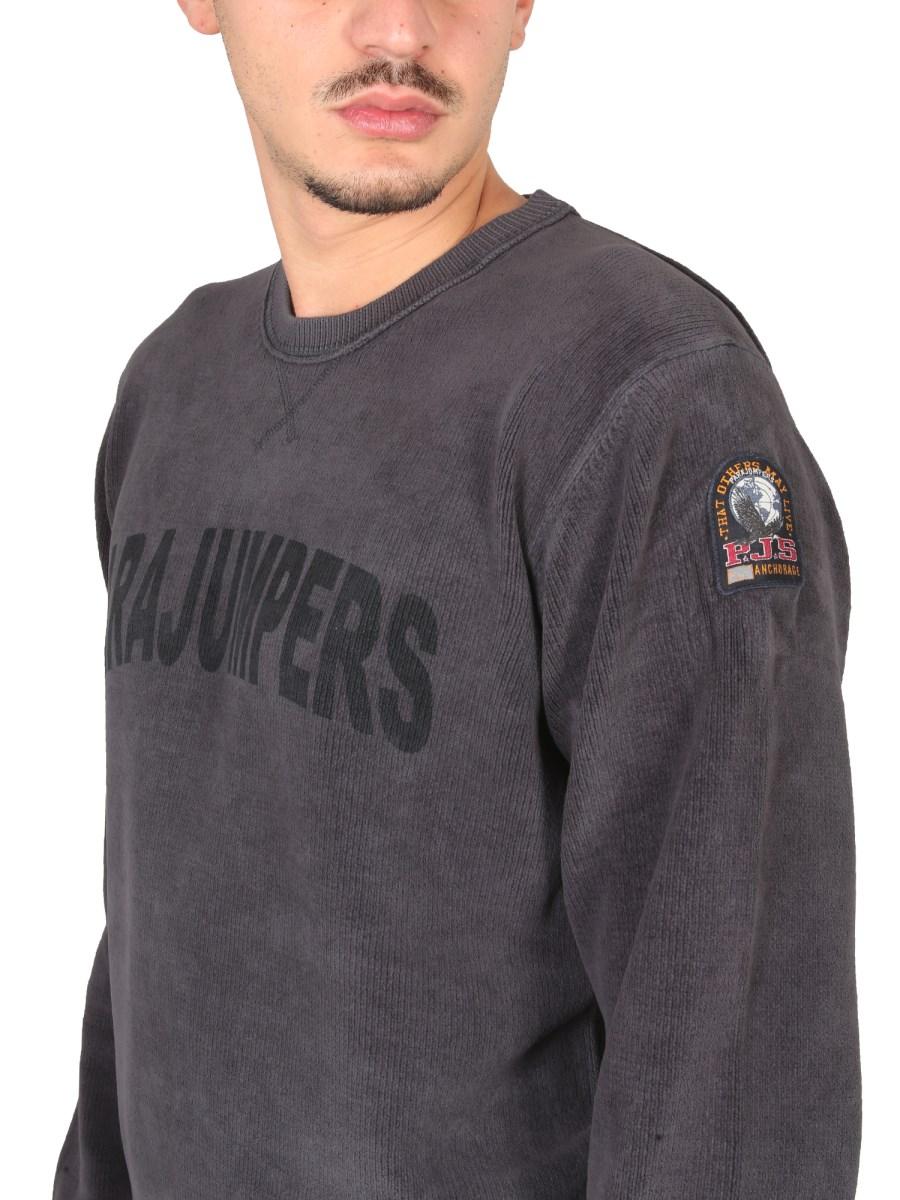 PARAJUMPERS FELPA IN COTONE CON LOGO