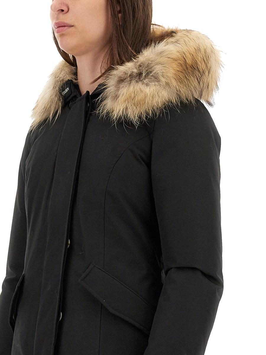 WOOLRICH PARKA "ARTIC RACOON" CON CAPPUCCIO CORDATO DI PELLICCIA