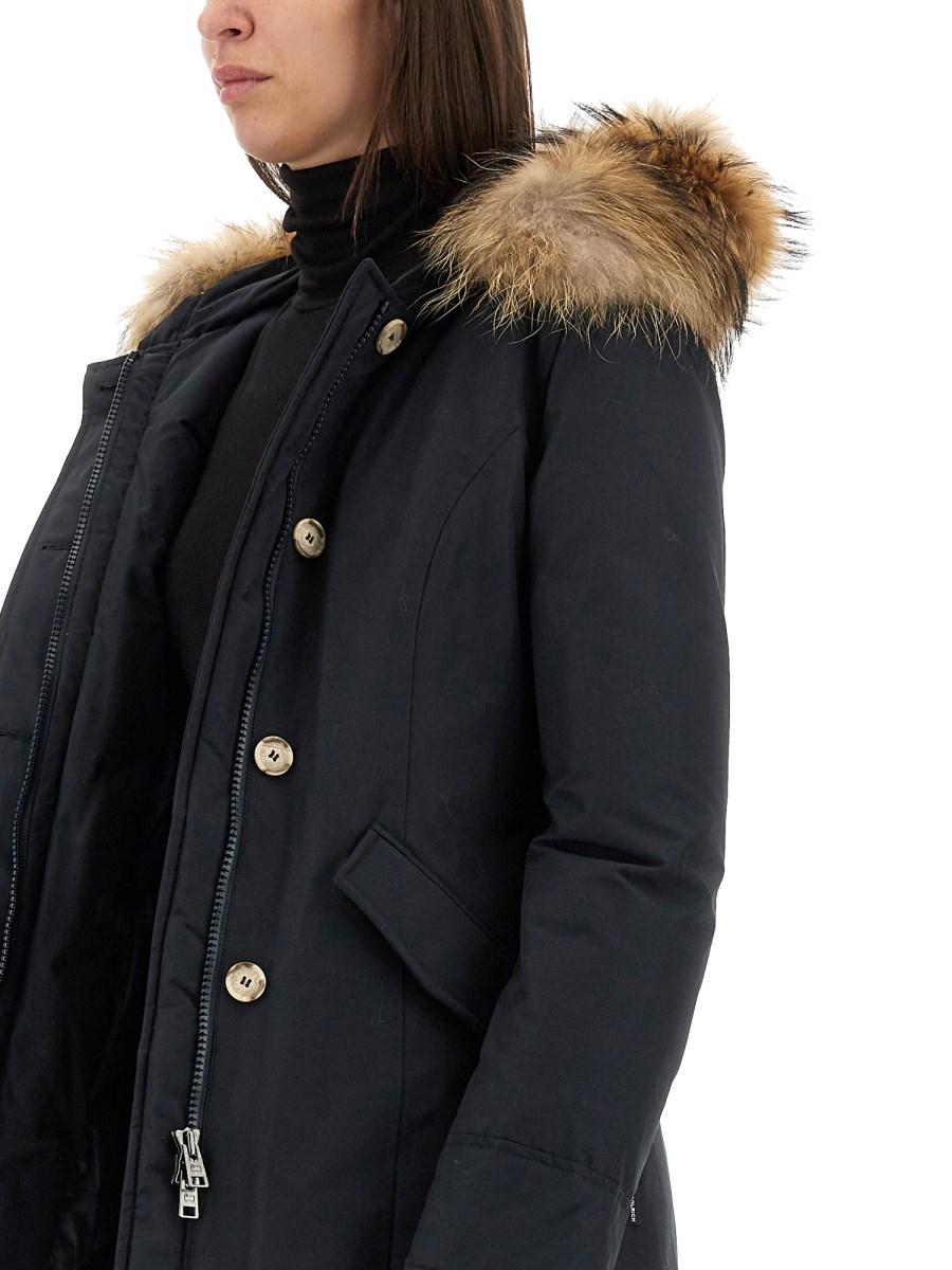 WOOLRICH PARKA "ARTIC RACOON" CON CAPPUCCIO CORDATO DI PELLICCIA