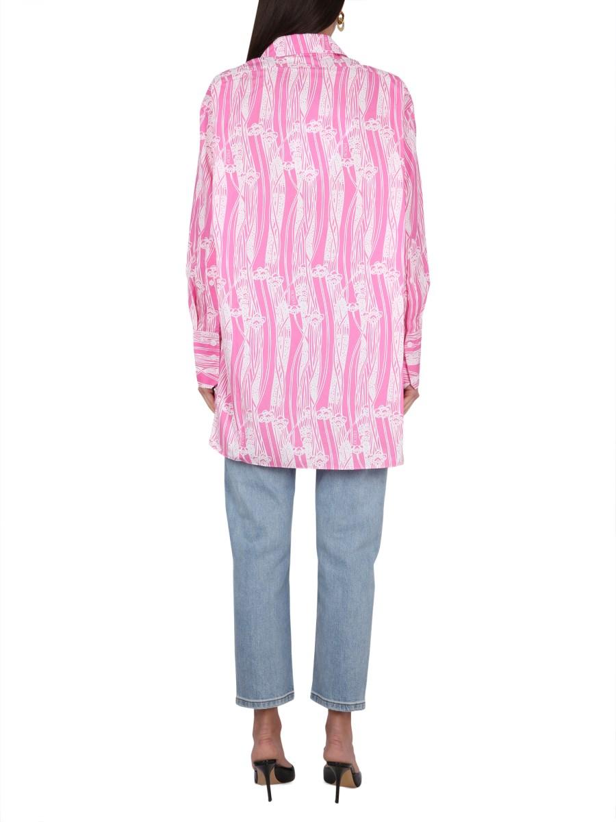 PATOU ABITO CAMICIA IN POPELINE DI COTONE STAMPATO