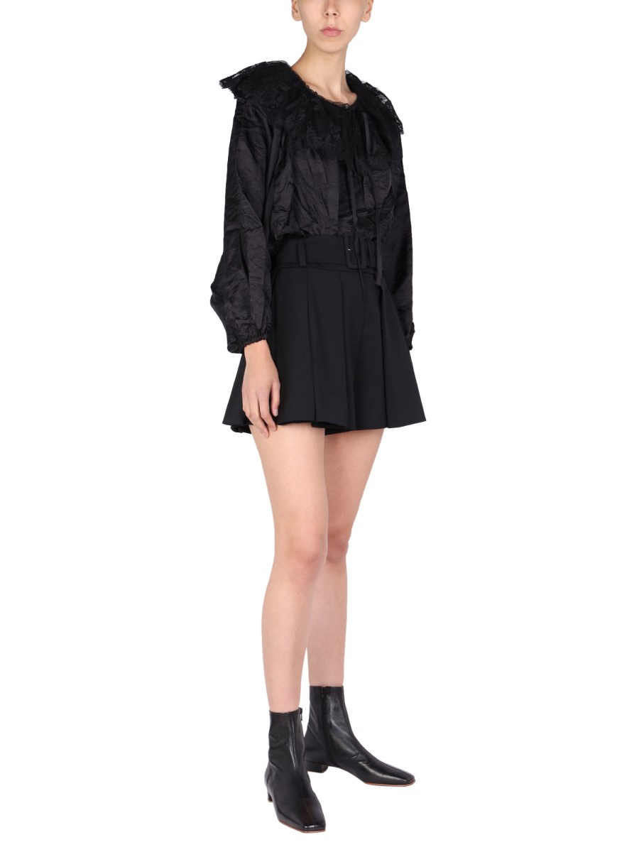 PATOU BLUSA IN VISCOSA CON RICAMO