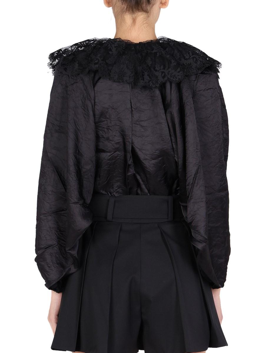 PATOU BLUSA IN VISCOSA CON RICAMO
