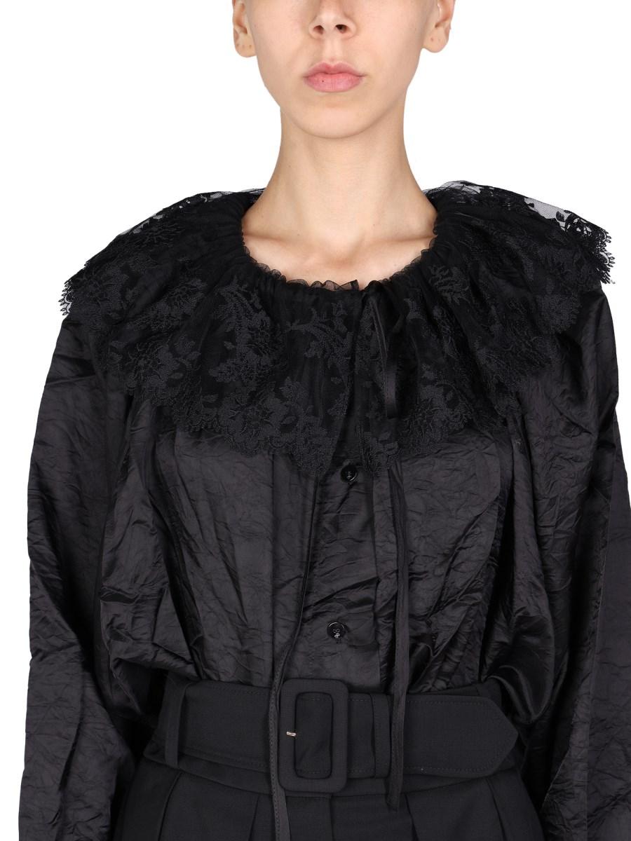 PATOU BLUSA IN VISCOSA CON RICAMO