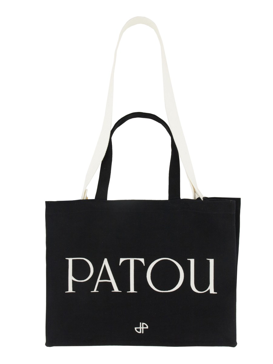 PATOU BORSA TOTE PATOU LARGE IN COTONE