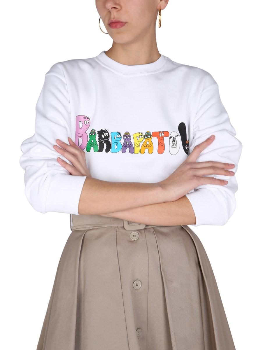 PATOU FELPA "BARBAPATOU" IN COTONE BIOLOGICO