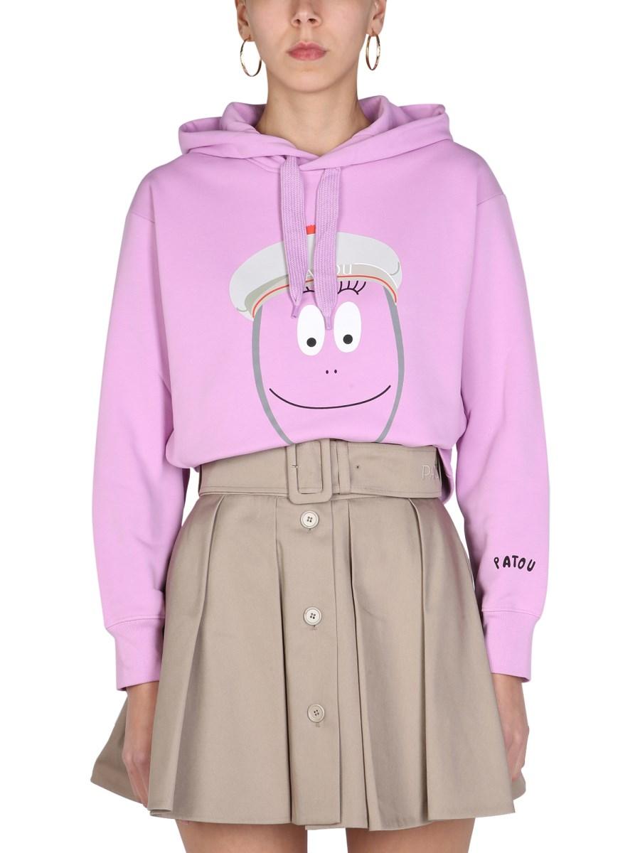 PATOU FELPA "BARBAPATOU" IN COTONE BIOLOGICO