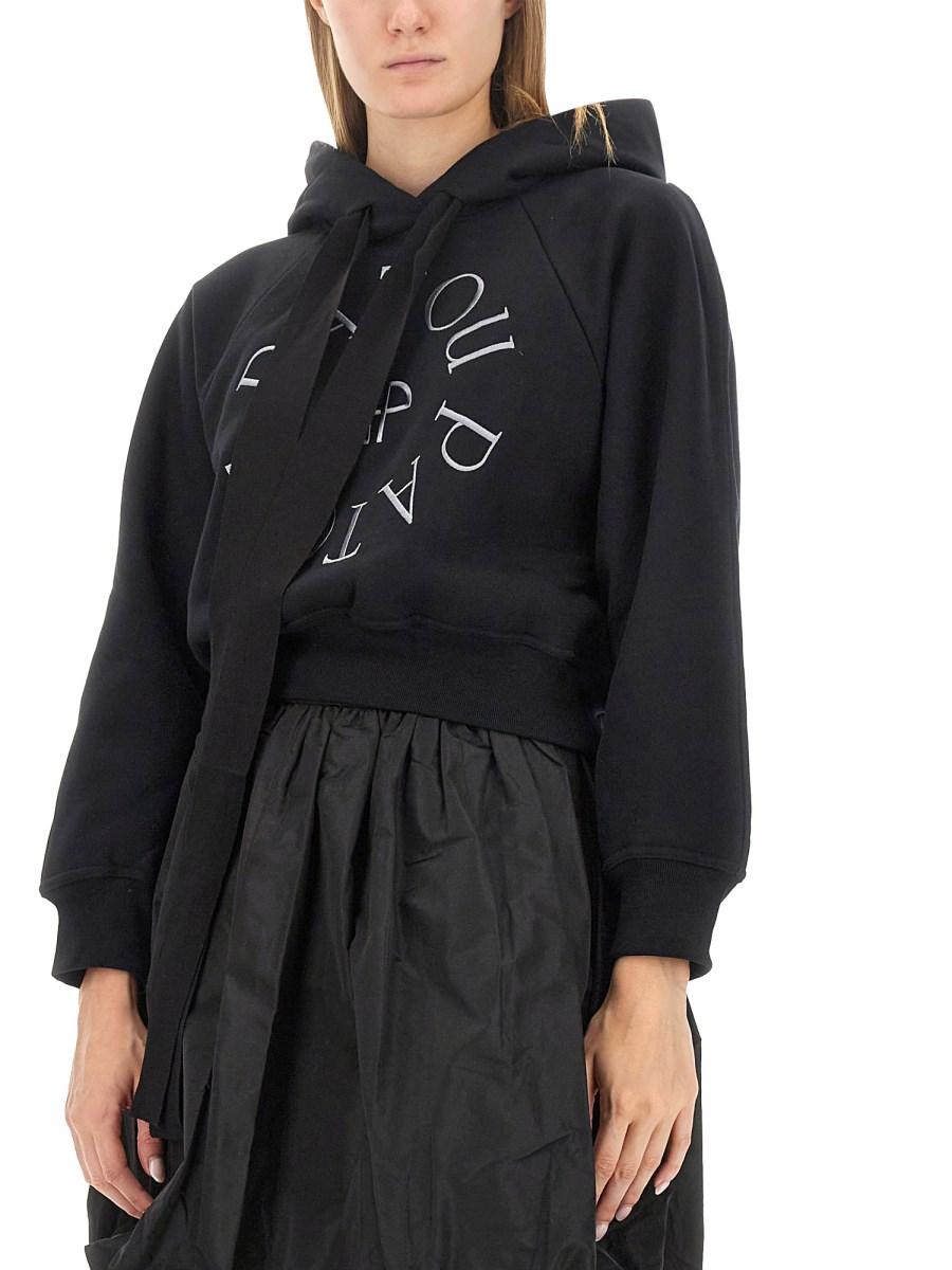 PATOU FELPA IN COTONE CON RICAMO LOGO