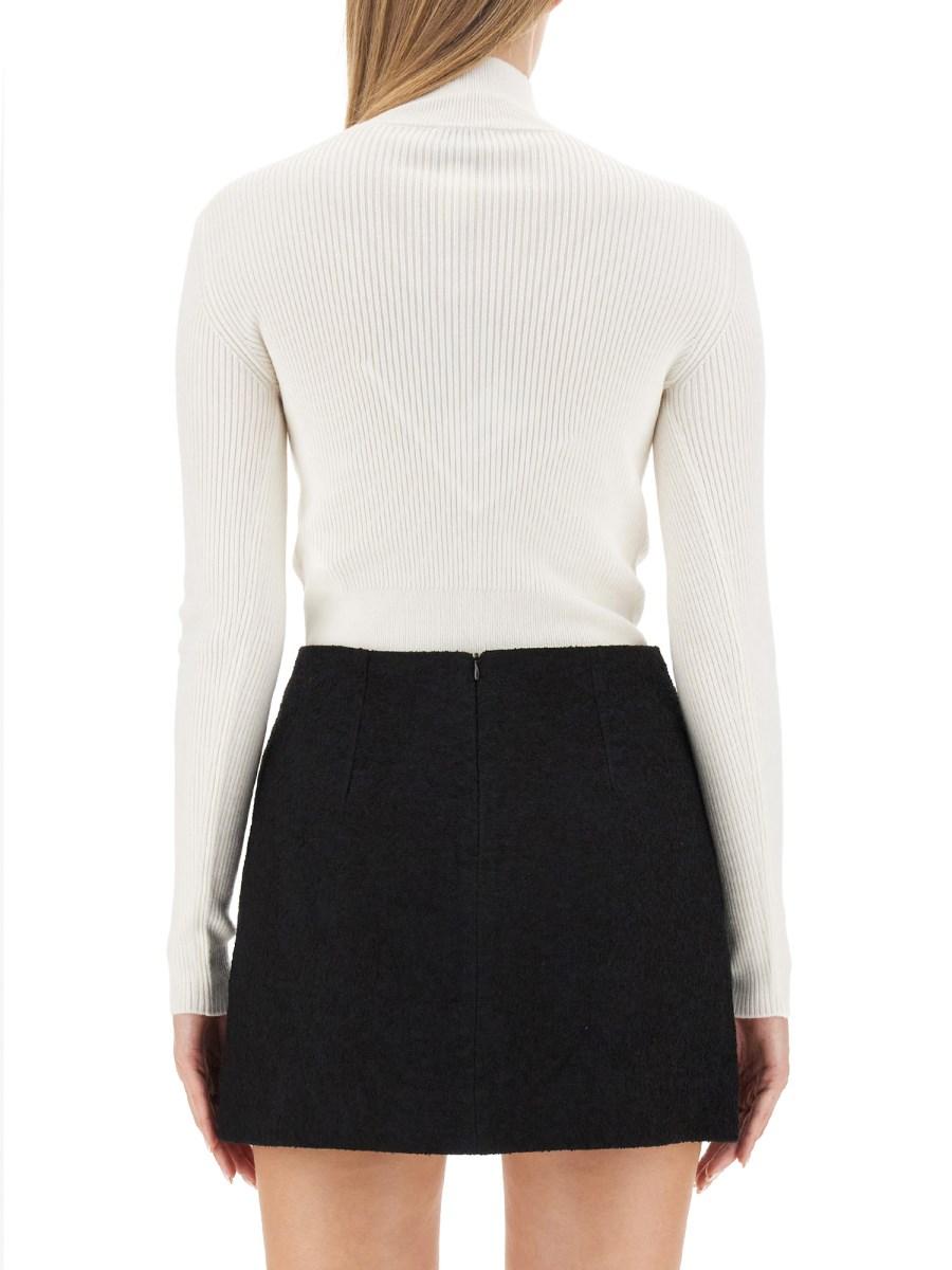 PATOU MAGLIA IN LANA CON COLLO ALTO