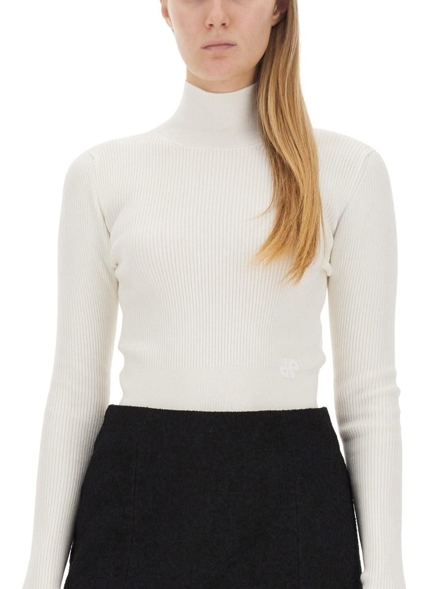 PATOU MAGLIA IN LANA CON COLLO ALTO