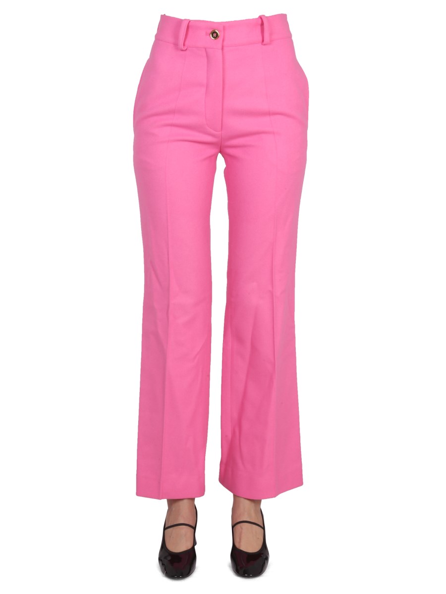 PATOU PANTALONE A ZAMPA IN LANA E CASHMERE