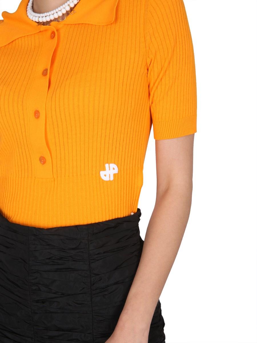 PATOU POLO IN COTONE A COSTINE