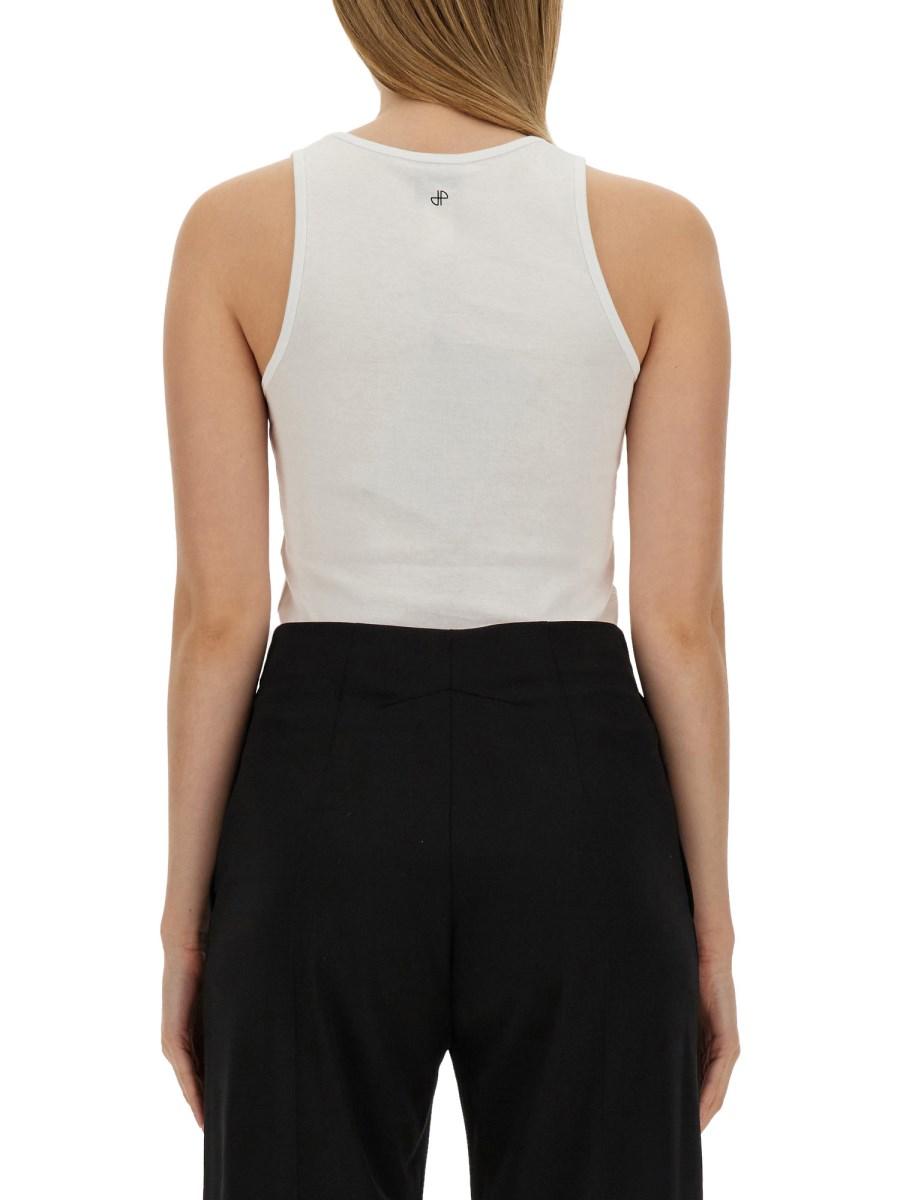 PATOU T-SHIRT IN JERSEY DI COTONE CON STAMPA LOGO