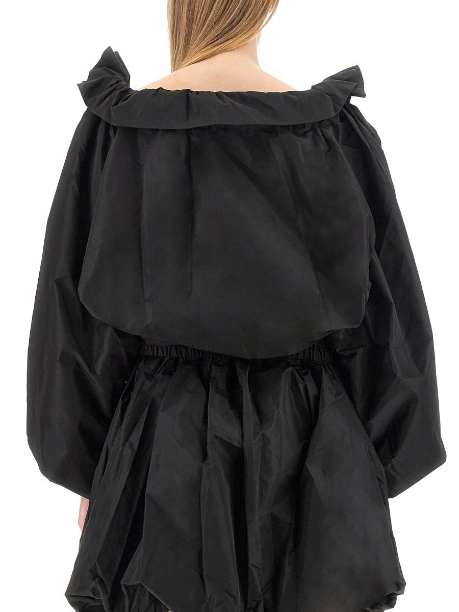 PATOU TOP IN COTONE BIO CON MANICHE A PALLONCINO