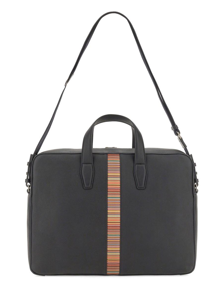 PAUL SMITH BORSA "SIGNATURE STRIPE" CON TRACOLLA