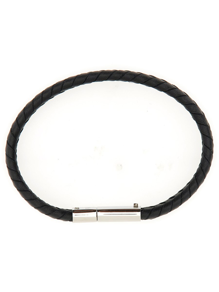 PAUL SMITH BRACCIALE IN PELLE CON LOGO