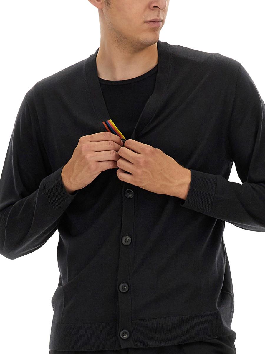 PAUL SMITH CARDIGAN CON SCOLLO A V