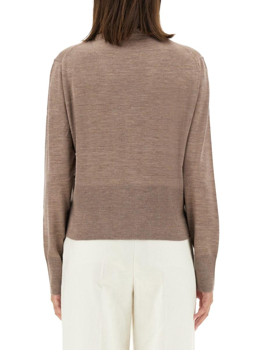 PAUL SMITH CARDIGAN IN MISTO LANA CON SCOLLO A V