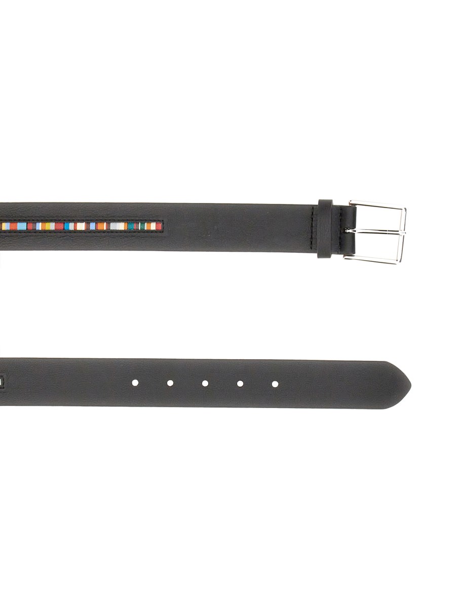 PAUL SMITH CINTURA CON LOGO IN PELLE