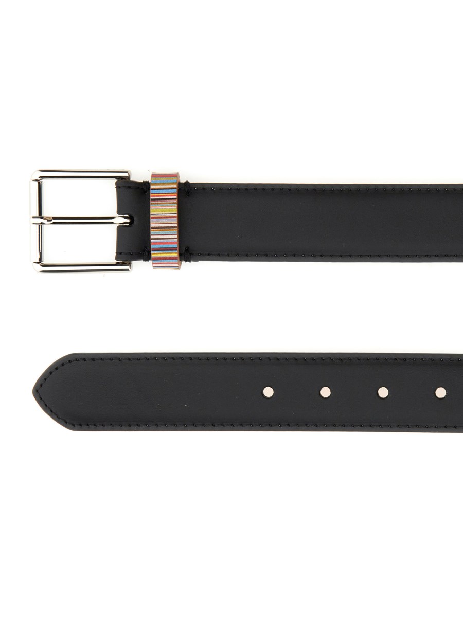 PAUL SMITH CINTURA IN PELLE CON LOGO