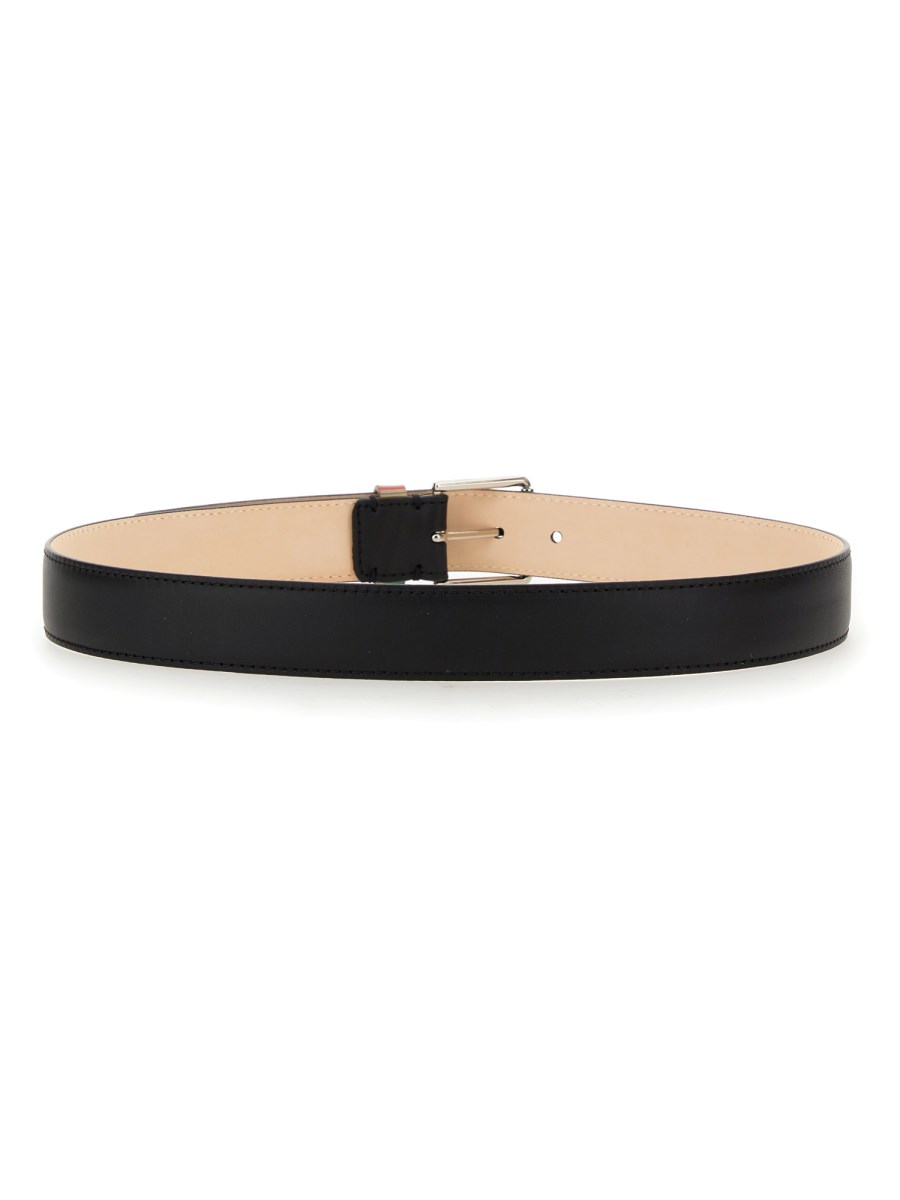PAUL SMITH CINTURA IN PELLE CON LOGO
